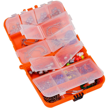 213 ชิ้น / เซ็ตชุดอุปกรณ์ตะขอปลาหมึกถนน, 213 PCS / Set (Orange), 213 PCS / Set(Black)