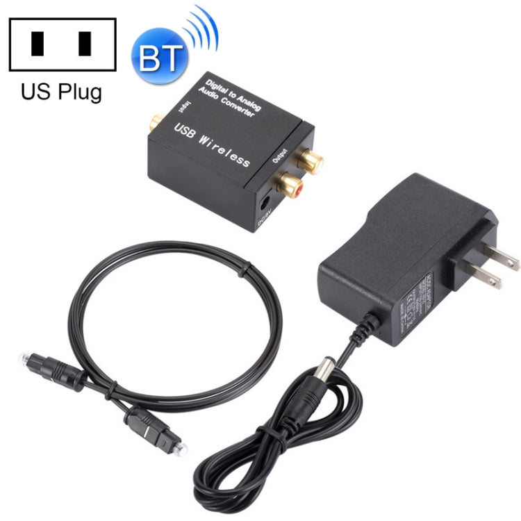 YP028 บลูทู ธ ดิจิตอลเพื่อแปลงเสียงอะนาล็อก, ข้อมูลจำเพาะ:, Host+USB Cable, Host+USB Cable+Fiber Optic Cable, Host+US Plug Power Adapter, Host+US Plug Power Adapter+Fiber Optic Cable