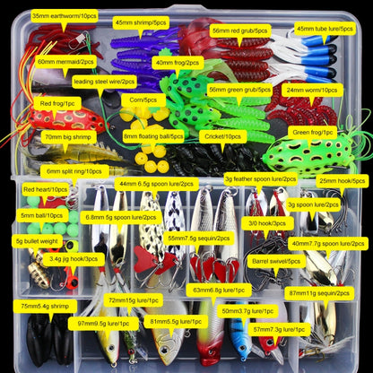 ชุดอุปกรณ์ตะขอปลาหมึกถนน, 141 PCS / Set