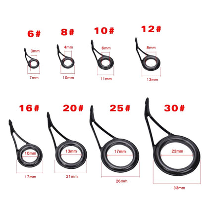 ห่วงลวดเซรามิก Luya Rod Fishing Gear Accessories, 75 PCS / Box