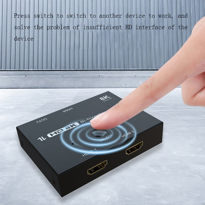 F0301 HDMI 2.1 สองทาง Switcher PS5 Dedicated One-In-Two High-Definition Switcher, F0301