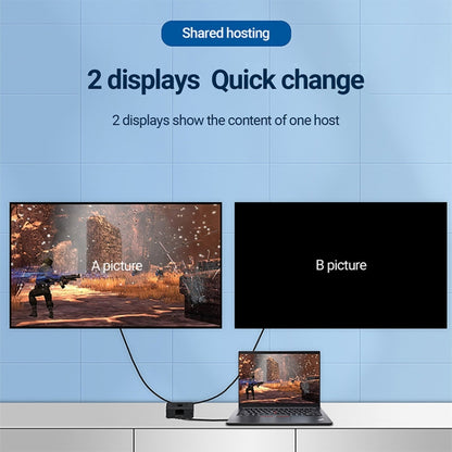 สวิตช์ HD HDMI ออก 2 ต่อ 1, 4K 30Hz Black
