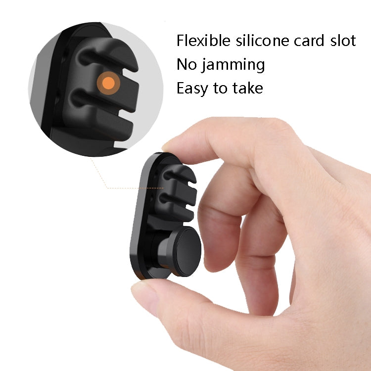 3 PCS Car Sticky Storage Data Cable Hook, สีเขียวเข้ม, Space Silver, สีดำ