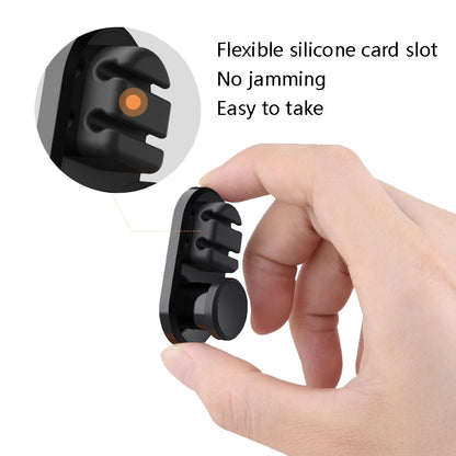 3 PCS Car Sticky Storage Data Cable Hook, สีเขียวเข้ม, Space Silver, สีดำ