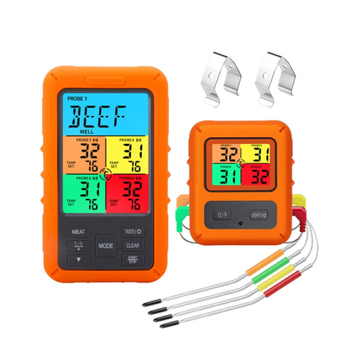 TS-TP40-X เครื่องวัดอุณหภูมิอาหารอิเล็กทรอนิกส์หน้าจอสีไร้สาย, TS-TP40-X