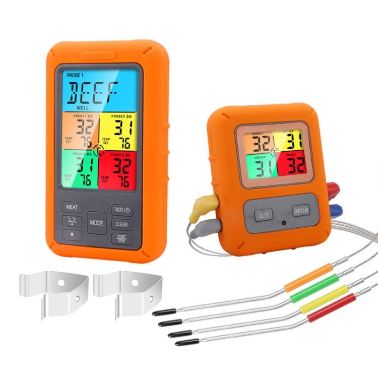 TS-TP40-X เครื่องวัดอุณหภูมิอาหารอิเล็กทรอนิกส์หน้าจอสีไร้สาย, TS-TP40-X