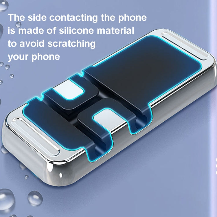 2 PCS S15 Magnetic Aluminum Alloy Bracket Data Cable Storage Sticker ที่วางโทรศัพท์ในรถยนต์