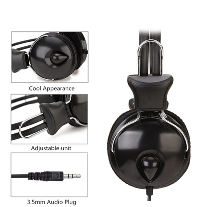 Soyto SY808MV ชุดหูฟังคอมพิวเตอร์สำนักงานระดับออนไลน์, ความยาวสายเคเบิล: 1.6 ม, Black 3.5mm, Black 6.5mm