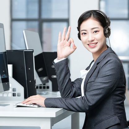 Soyto SY808MV ชุดหูฟังคอมพิวเตอร์สำนักงานระดับออนไลน์, ความยาวสายเคเบิล: 1.6 ม, Black 3.5mm, Black 6.5mm