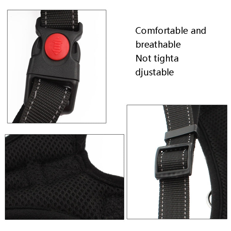 K9 สายรัดอกปรับได้สำหรับสุนัข, ขนาด:, L, XL