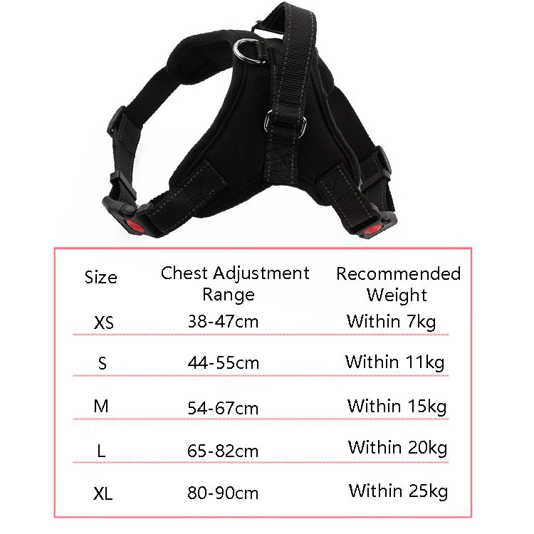 K9 สายรัดอกปรับได้สำหรับสุนัข, ขนาด:, L, XL