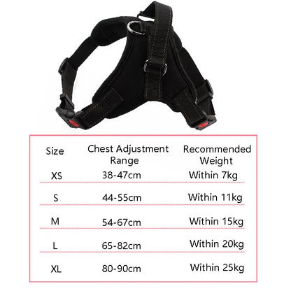 K9 สายรัดอกปรับได้สำหรับสุนัข, ขนาด:, L, XL