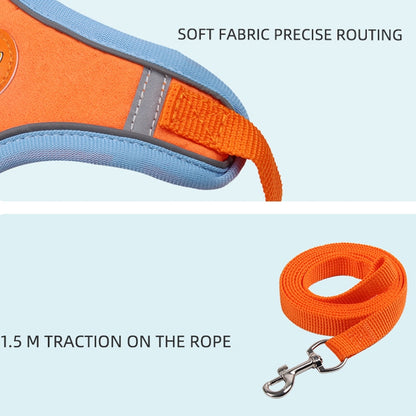 BL-867 Pet Chest Straps เชือกลากสุนัขแบบสะท้อนแสง, ขนาด:, S, M, L, XL