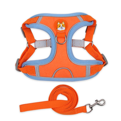 BL-867 Pet Chest Straps เชือกลากสุนัขแบบสะท้อนแสง, ขนาด:, S, M, L, XL