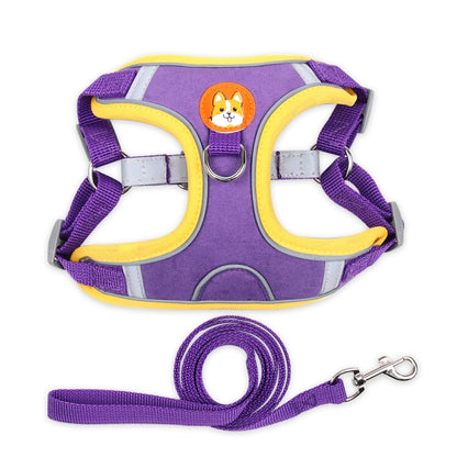 BL-867 Pet Chest Straps เชือกลากสุนัขแบบสะท้อนแสง, ขนาด:, S, M, L, XL
