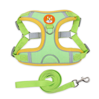 BL-867 Pet Chest Straps เชือกลากสุนัขแบบสะท้อนแสง, ขนาด:, S, M, L, XL