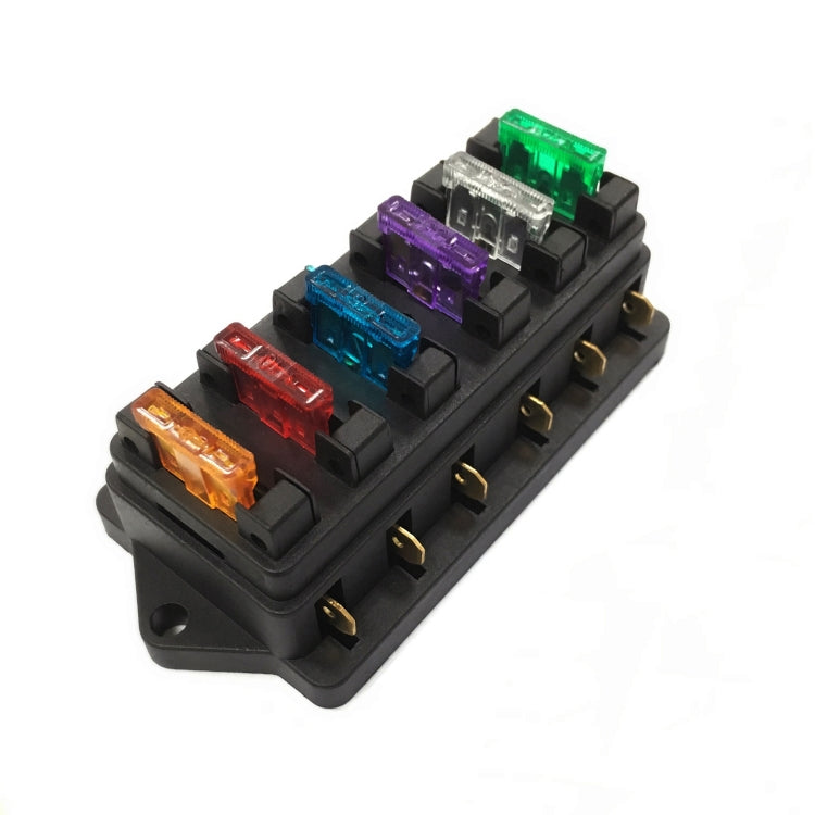 F458-Z กล่องใส่ฟิวส์ 6 ทางตรงสำหรับรถยนต์ DC Modification Insurance Box, F458-Z Insurance Box