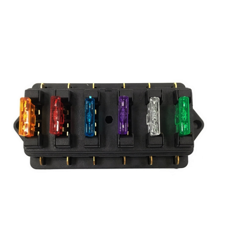 F458-Z กล่องใส่ฟิวส์ 6 ทางตรงสำหรับรถยนต์ DC Modification Insurance Box, F458-Z Insurance Box