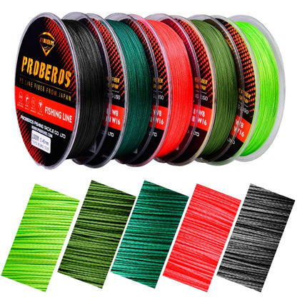 PROBEROS 8 แก้ไขเส้นปลาม้ามาเจสติก 100 ม, 6.0 / 70LB, 7.0 / 80LB, 10.0 / 100LB, 13.0 / 120LB