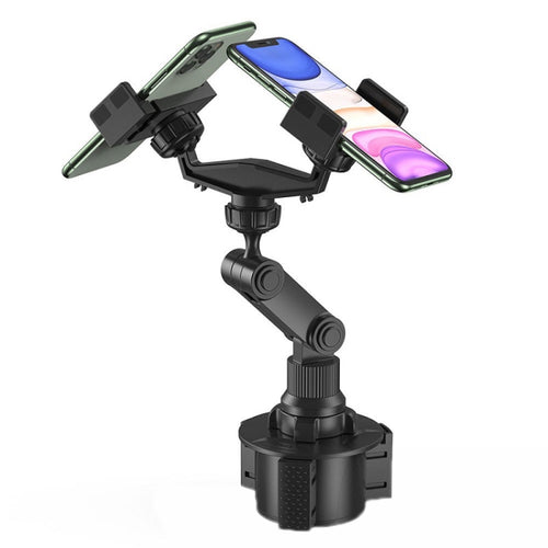 ที่วางโทรศัพท์มือถือที่วางแก้วมัลติฟังก์ชั่นแบบ Double Chuck, Double Chuck Phone Holder