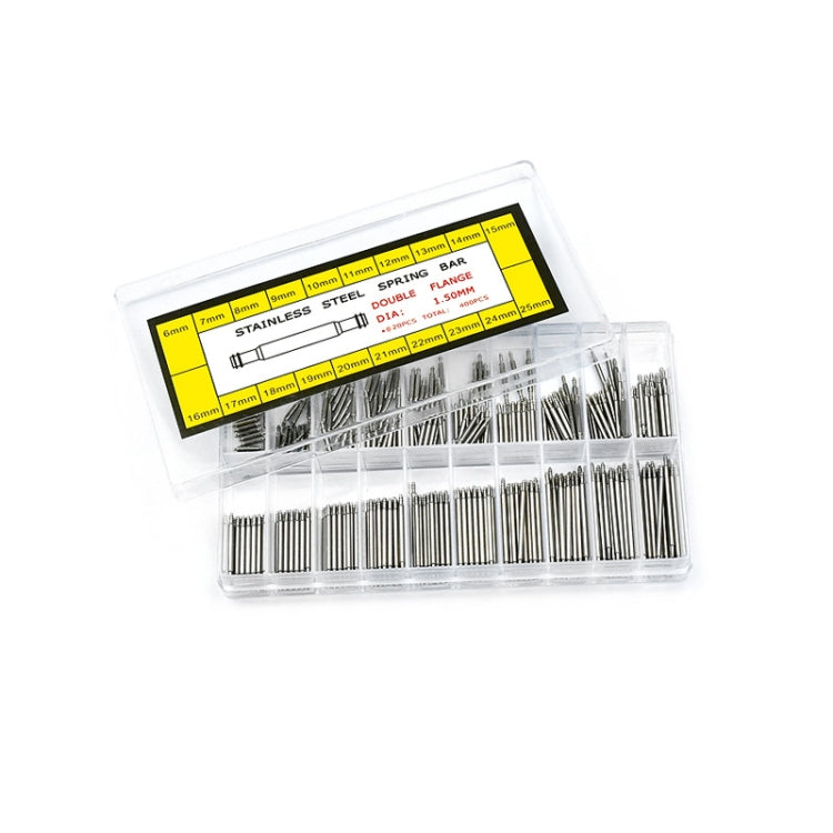 สปริงบาร์สแตนเลสบรรจุกล่องไร้รอยต่อ, 400 PCS / Box G084 6-25mm