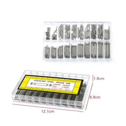 สปริงบาร์สแตนเลสบรรจุกล่องไร้รอยต่อ, 400 PCS / Box G084 6-25mm