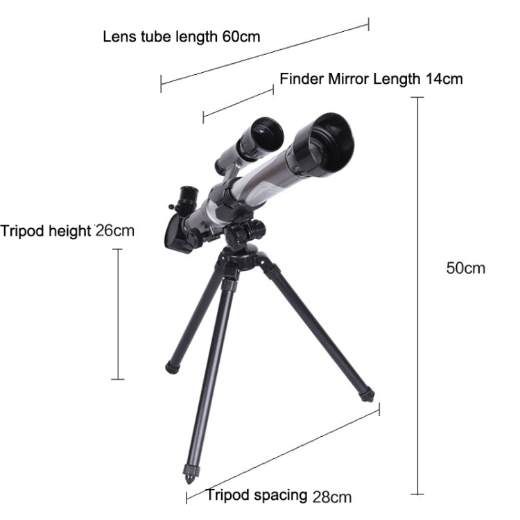 C2130 20X-40X HD กล้องโทรทรรศน์ดาราศาสตร์พร้อมช่องมองภาพหลายช่องมองภาพ, C2130