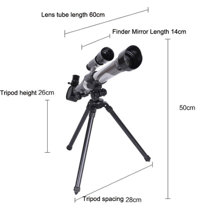 C2130 20X-40X HD กล้องโทรทรรศน์ดาราศาสตร์พร้อมช่องมองภาพหลายช่องมองภาพ, C2130