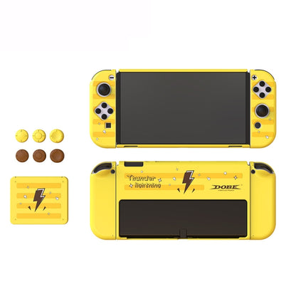 DOBE TNS-1192 Host Handle Protective Shell + Card Box + Rocker Cap Set สำหรับสวิตช์ OLED, TNS-1192