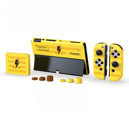 DOBE TNS-1192 Host Handle Protective Shell + Card Box + Rocker Cap Set สำหรับสวิตช์ OLED, TNS-1192
