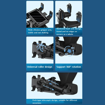 ZJ099 ที่วางโทรศัพท์กระจกมองหลังรถยนต์หมุนได้ 360 องศา, ZJ099