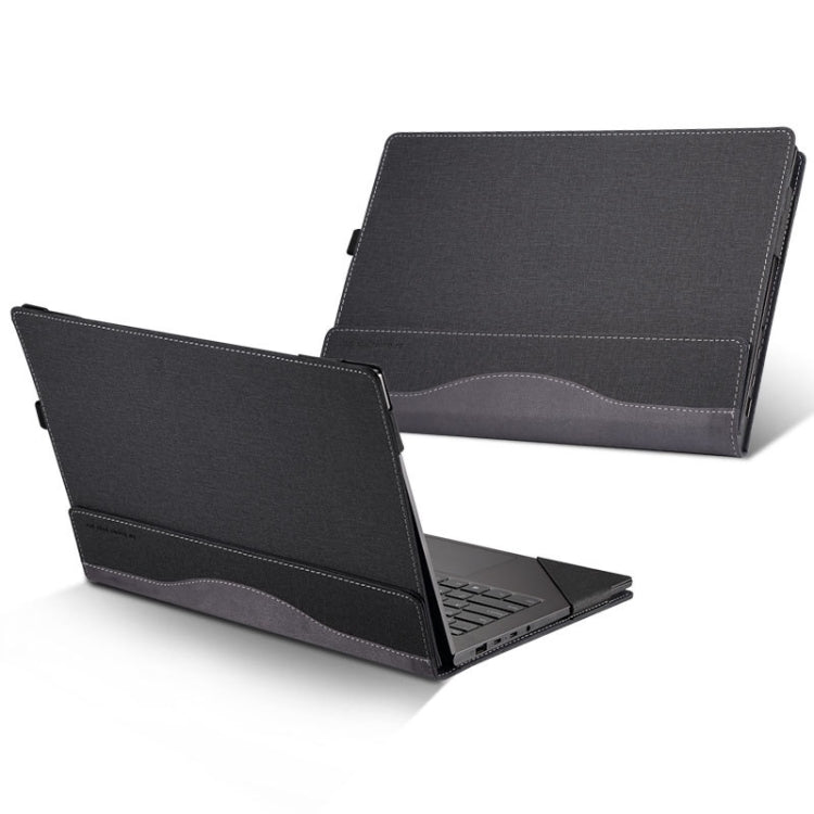 เคสป้องกันแล็ปท็อปหนัง PU สำหรับ HP Envy X360 15-BP / CN / DR / DS, สีน้ำเงิน, สีดำ, สีไวน์แดง