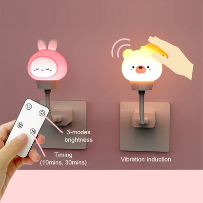 Cartoon USB Power Mini Night Light, สไตล์:, Direct Plug-in, Remote Control Version