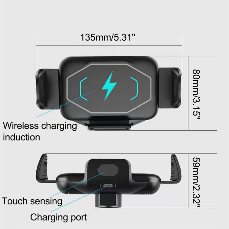 S15 15W QI Magnetic Car ที่ชาร์จไร้สายสำหรับโทรศัพท์หน้าจอพับ, S15