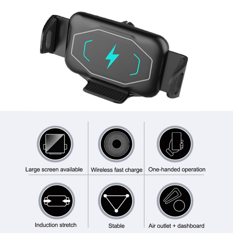 S15 15W QI Magnetic Car ที่ชาร์จไร้สายสำหรับโทรศัพท์หน้าจอพับ, S15