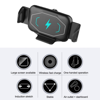 S15 15W QI Magnetic Car ที่ชาร์จไร้สายสำหรับโทรศัพท์หน้าจอพับ, S15