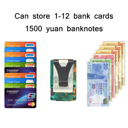 RFID Anti-Degaussing Resin ที่ใส่บัตรบางเฉียบ, สีเขียว, สีน้ำเงิน, สีดำ
