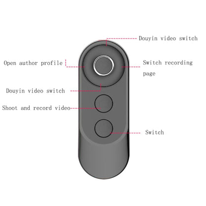โทรศัพท์มือถือ Bluetooth Selfie Remote Control, Elegant Black