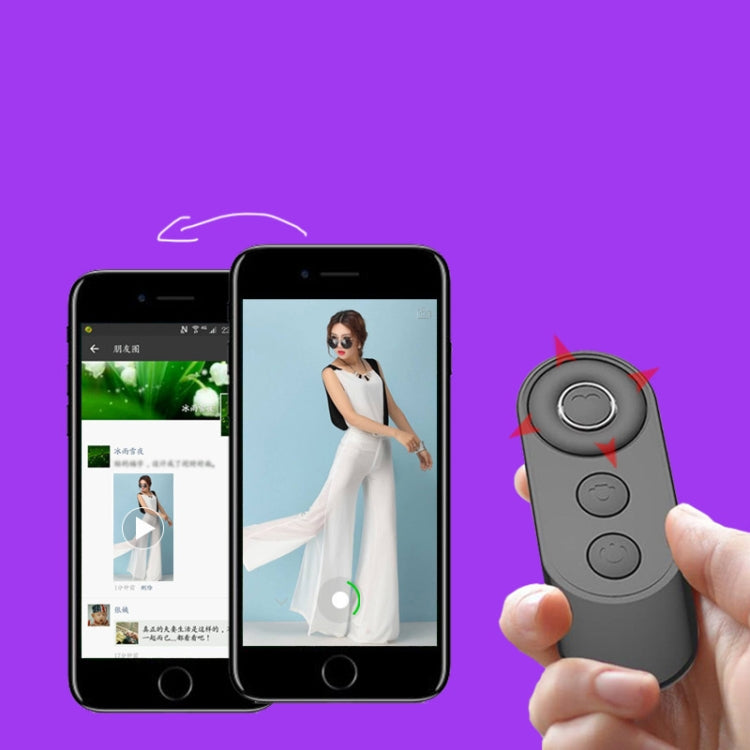 โทรศัพท์มือถือ Bluetooth Selfie Remote Control, Elegant Black