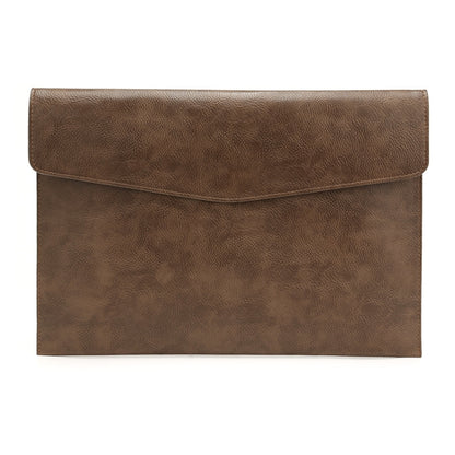 ปลอกแขนลายลิ้นจี่หนัง PU สำหรับแล็ปท็อปขนาด 13.3 นิ้วสไตล์:, Single Bag (Light Brown), Single Bag  (Dark Brown), Single Bag ( Black ), Liner Bag + Power Bag  (Light Brown), Liner Bag + Power Bag  (Dark Brown), Liner Bag + Power Bag  (Black)