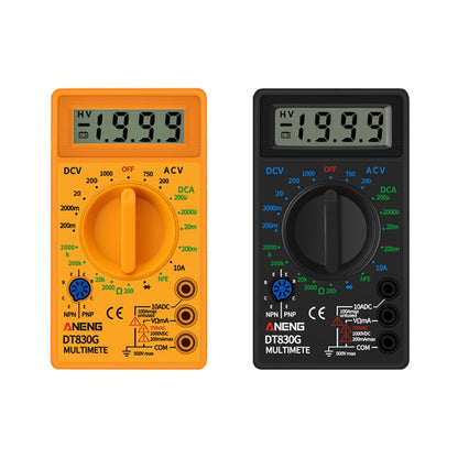 2 PCS ANENG DT830G มัลติมิเตอร์แบบดิจิตอลแบบพกพา, สีดำ, สีเหลือง