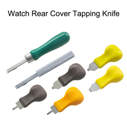 10 PCS Watch ฝาครอบด้านหลังเปิดมีดเปิดนาฬิกาสไตล์:, Yellow Narrow Mouth, Yellow Wide Mouth, Orange Flat-blade Mouth, Brown Narrow Mouth, Brown Flat-blade Mouth