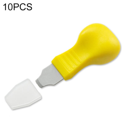 10 PCS Watch ฝาครอบด้านหลังเปิดมีดเปิดนาฬิกาสไตล์:, Yellow Narrow Mouth, Yellow Wide Mouth, Orange Flat-blade Mouth, Brown Narrow Mouth, Brown Flat-blade Mouth