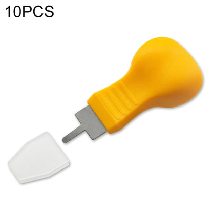 10 PCS Watch ฝาครอบด้านหลังเปิดมีดเปิดนาฬิกาสไตล์:, Yellow Narrow Mouth, Yellow Wide Mouth, Orange Flat-blade Mouth, Brown Narrow Mouth, Brown Flat-blade Mouth
