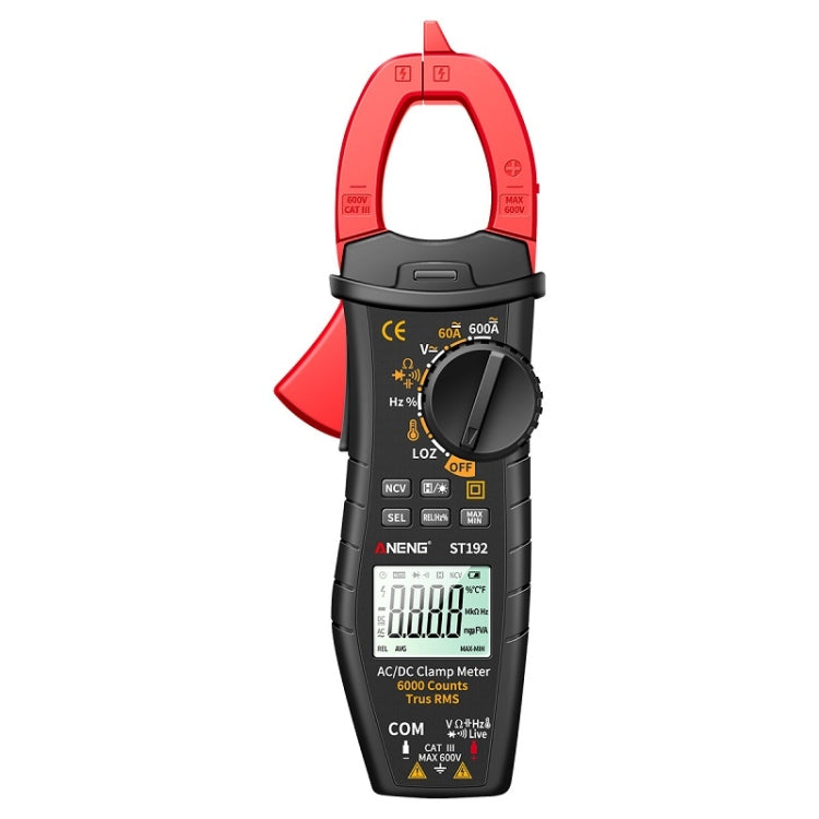 ANENG มัลติมิเตอร์ดิจิตอลแบบหนีบ AC และ DC, ST192 600A DC Current, ST193 Intelligent Automatic