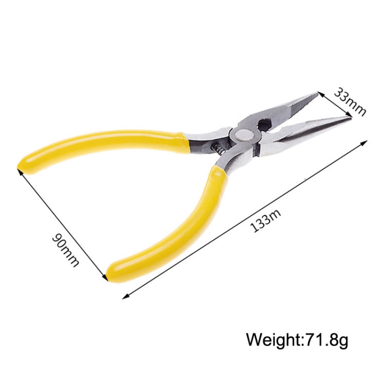 4 PCS XBQ1001 คีมอเนกประสงค์สไตล์:, 5 Inch Sharp Mouth, Needle Mouth, Steel Wire, Arc Mouth, Top, Tangent, Cast Iron Sharp Mouth