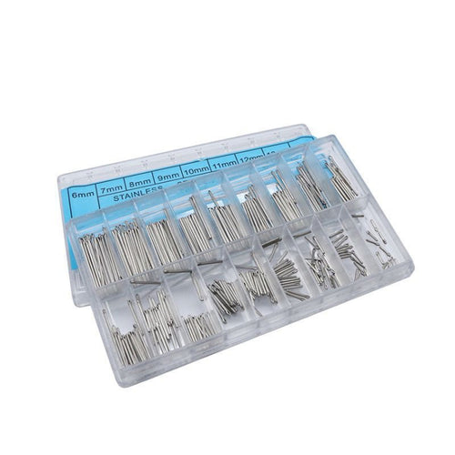2 ชุด 6-23 มม. สแตนเลสสตีลนาฬิกา Link Pins Cotter Bar, 2 Sets Link Pins Cotter Bar