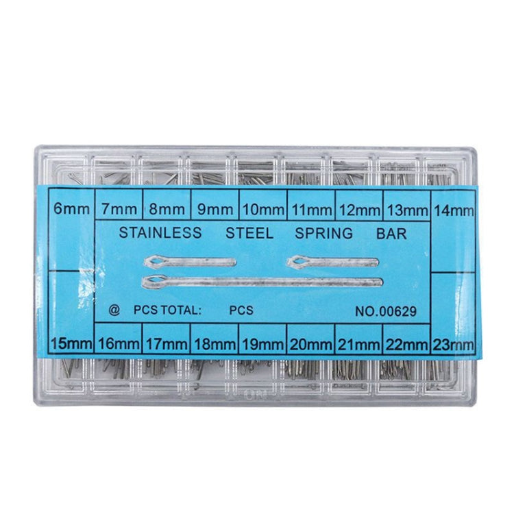 2 ชุด 6-23 มม. สแตนเลสสตีลนาฬิกา Link Pins Cotter Bar, 2 Sets Link Pins Cotter Bar