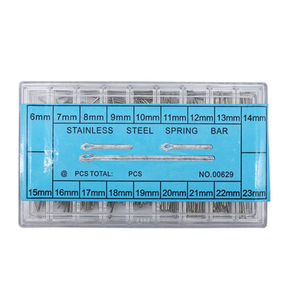 2 ชุด 6-23 มม. สแตนเลสสตีลนาฬิกา Link Pins Cotter Bar, 2 Sets Link Pins Cotter Bar
