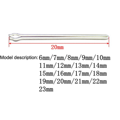 2 ชุด 6-23 มม. สแตนเลสสตีลนาฬิกา Link Pins Cotter Bar, 2 Sets Link Pins Cotter Bar